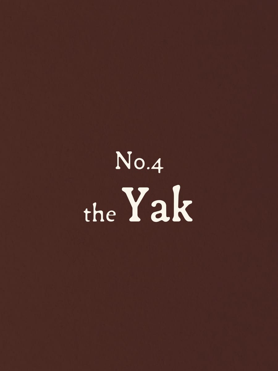 Number 4: the Yak