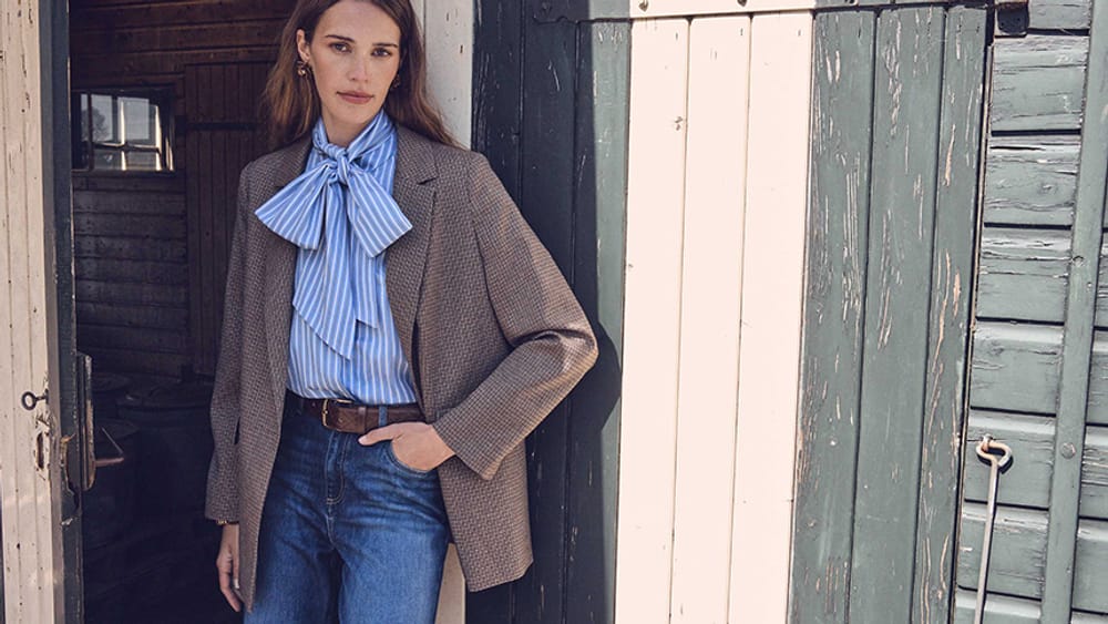 Cotton blouses and shirts