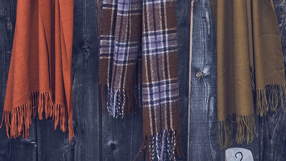Knitted scarves