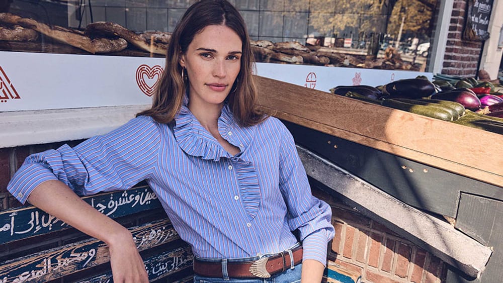 Cotton blouses and shirts