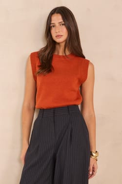 ANOUK sleeveless wool sweater;${refinementColor}