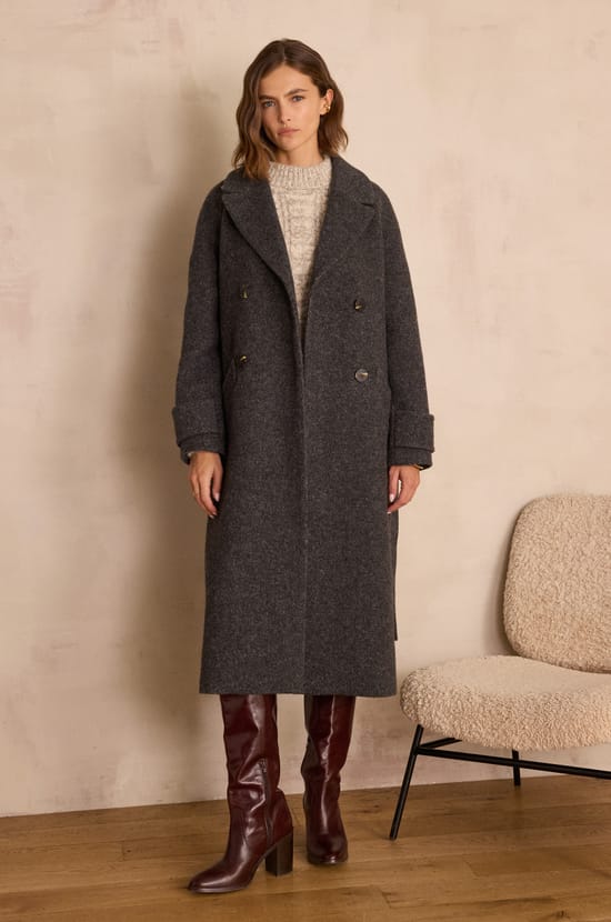 DAREN long wool coat;${refinementColor}