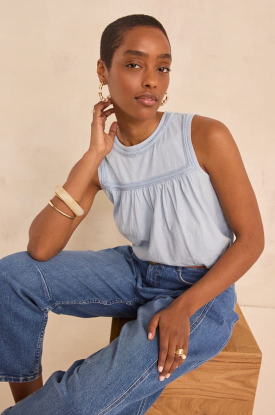 COTTON TANK TOP LISON;${refinementColor}