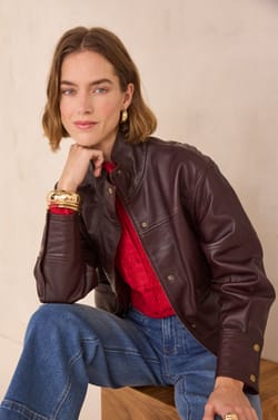 Cropped jeans with braided details ROMA;${refinementColor}