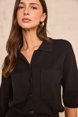Structured jacket with 3/4 sleeves ALBA;${refinementColor}