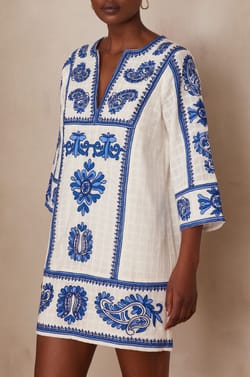 Robe MARGUERITE en coton;${refinementColor}