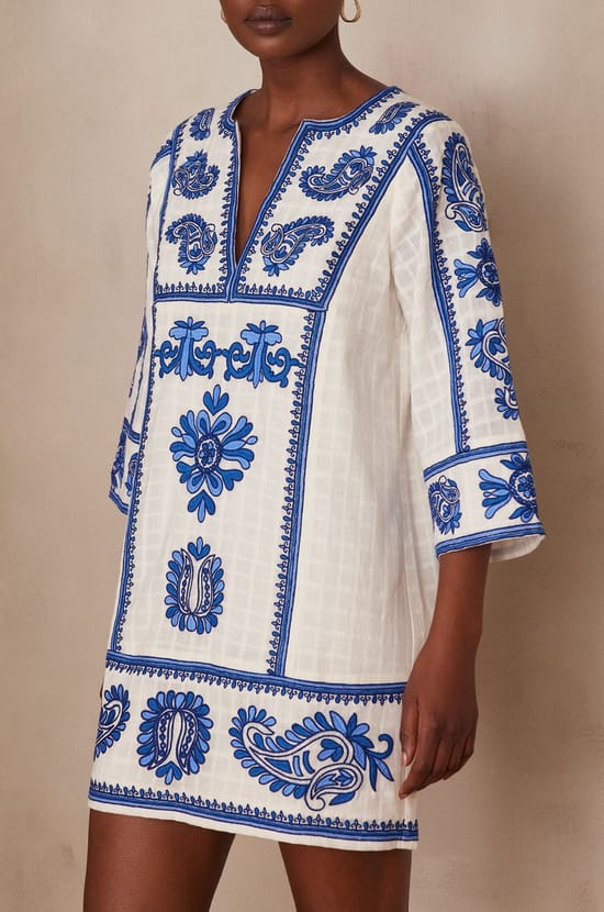 Robe MARGUERITE en coton;${refinementColor}