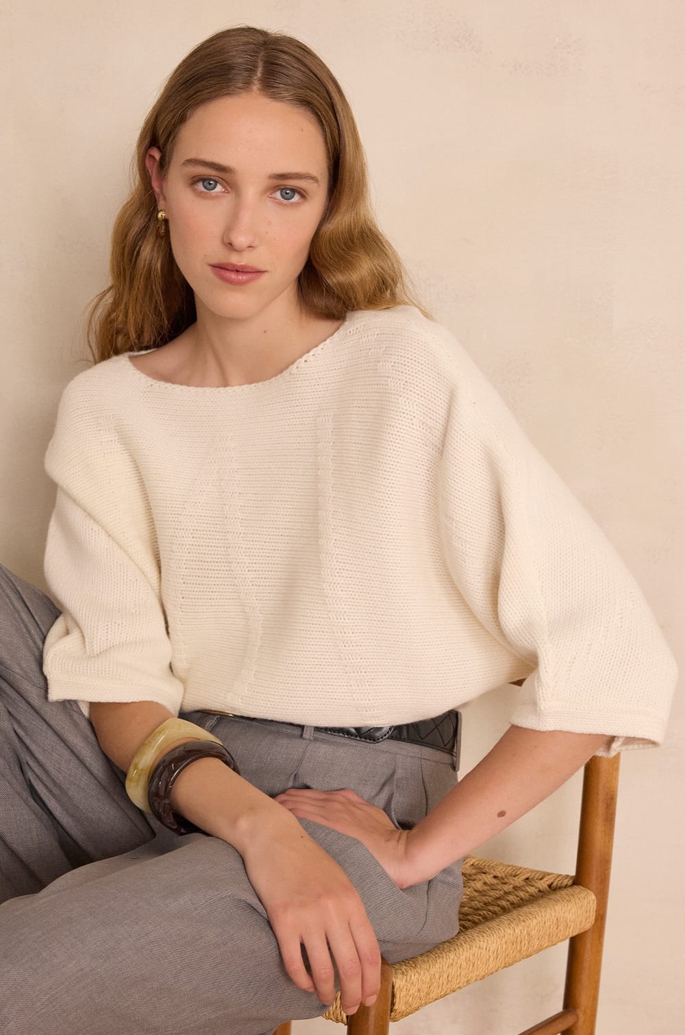 BAMBOU jumper 100% wool;${refinementColor}