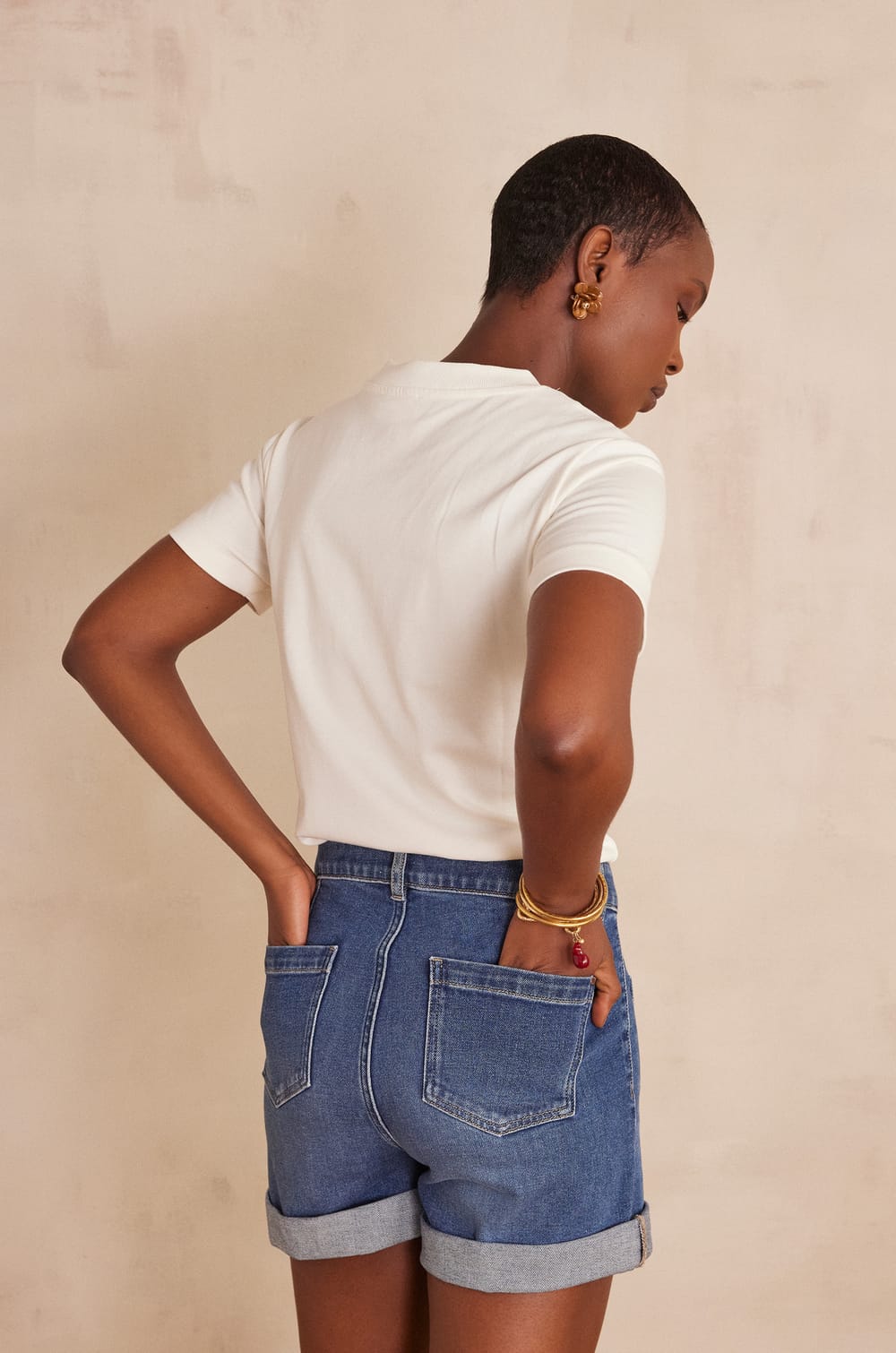 DAMIEN T-shirt in cotton;${refinementColor}