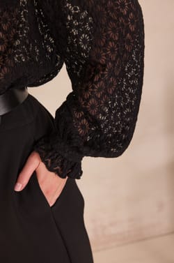 V-neck embroidered cotton blouse DANIELA;${refinementColor}