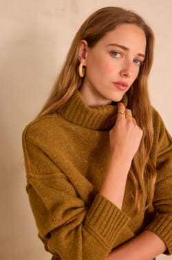 BRANDO BIS 100% wool turtleneck jumper;${refinementColor}