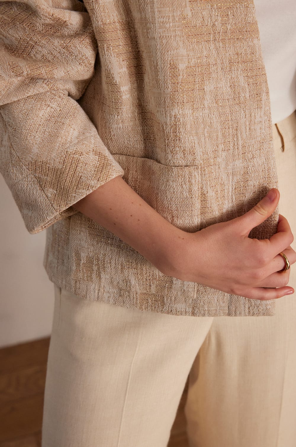 CAROLINE cotton jacket;${refinementColor}