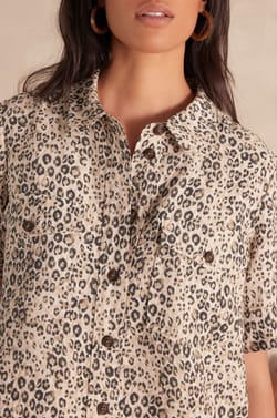 Robe chemise ROSEMARY imprim&eacute;e;${refinementColor}