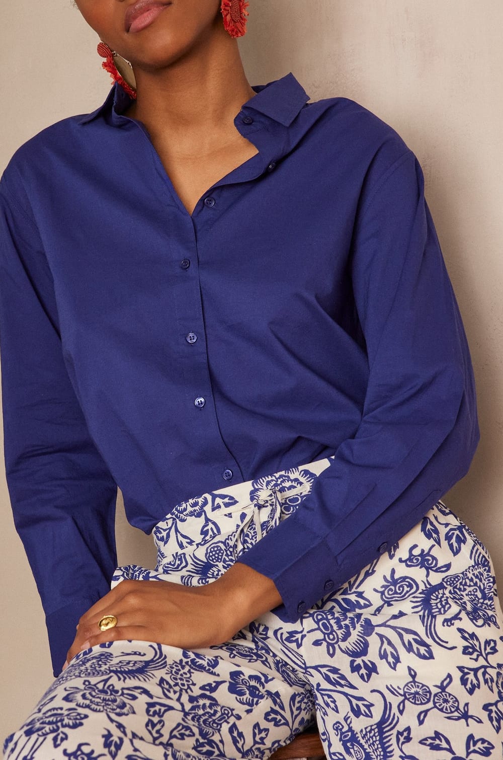 PINKY cotton shirt;${refinementColor}