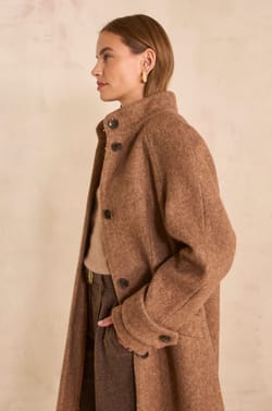 DUKE mixed wool coat;${refinementColor}