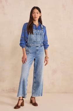 Salopette en denim RAPHAELLE;${refinementColor}
