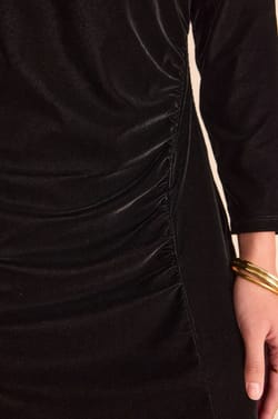 RAFAELA long velvet Dress;${refinementColor}