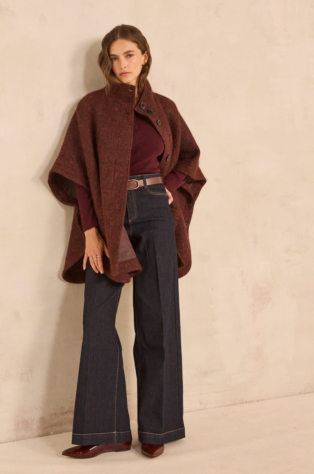 ASHLEY ribbed knit top;${refinementColor}