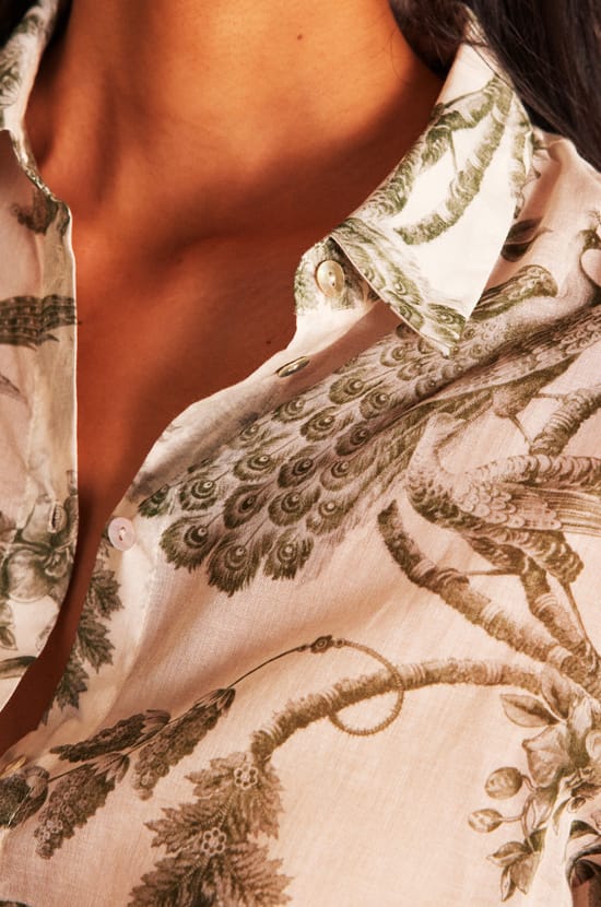 Blouse COLETTE en coton;${refinementColor}