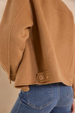 CLEA long sleeve blended wool jacket;${refinementColor}