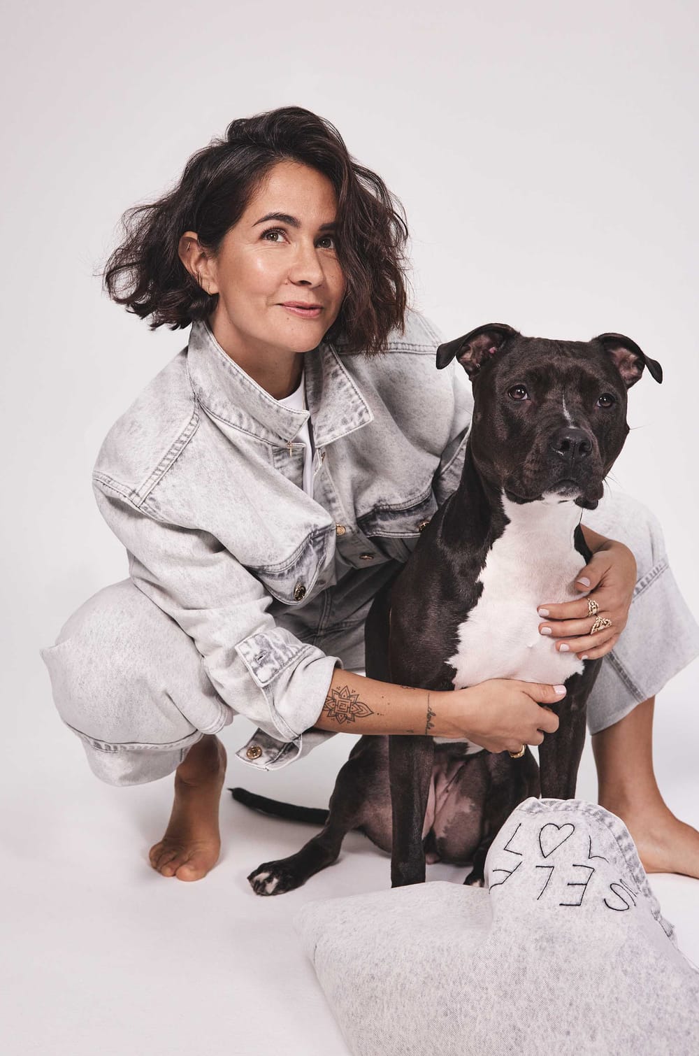 Veste en jean CHARLIE Audrey Lombard X Maison 123;${refinementColor}