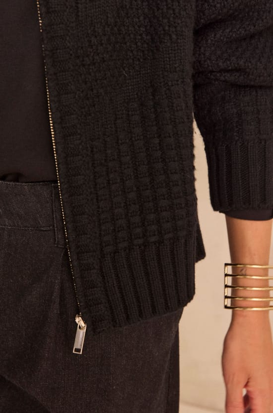 Long sleeve mixed wool sweater ALEXIS;${refinementColor}