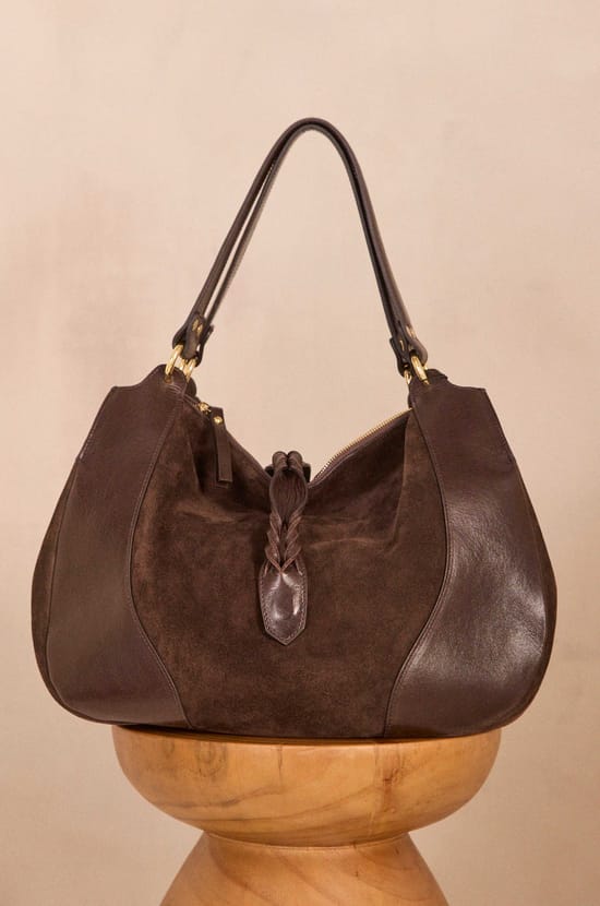 VICTOR leather tote bag;${refinementColor}
