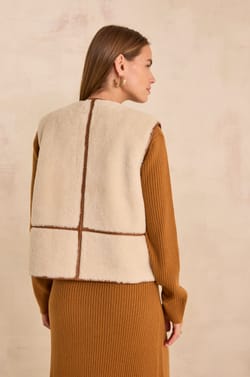 BROOKE cotton blend vest;${refinementColor}