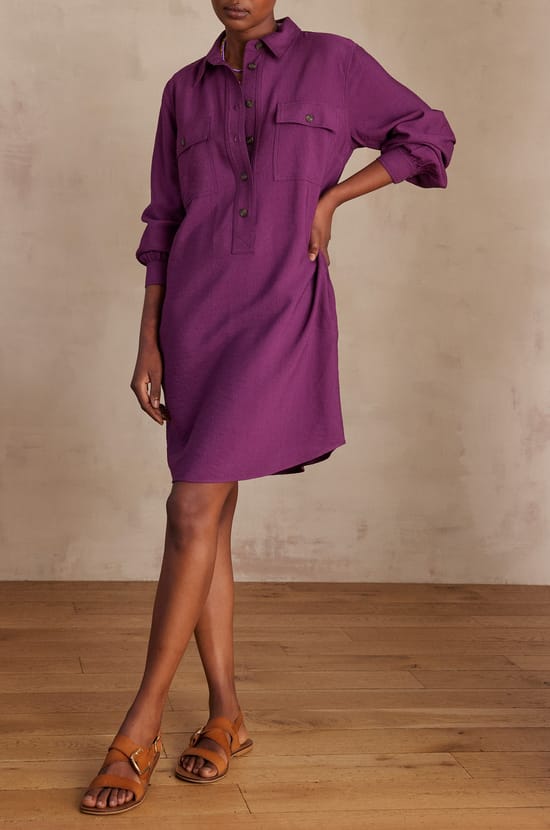 MARLINE shirt dress;${refinementColor}