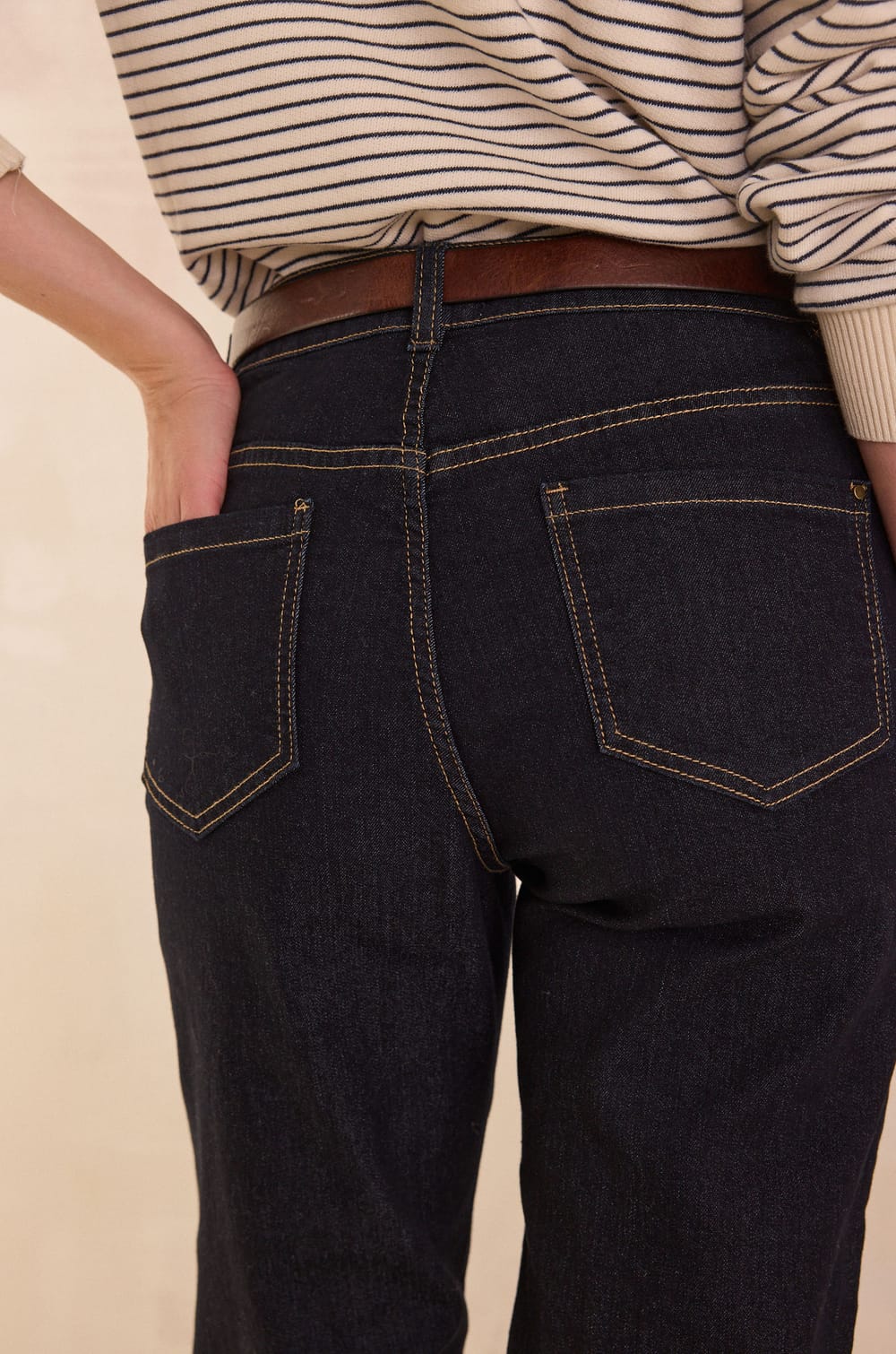 Cropped jeans with turn-ups DELIA;${refinementColor}