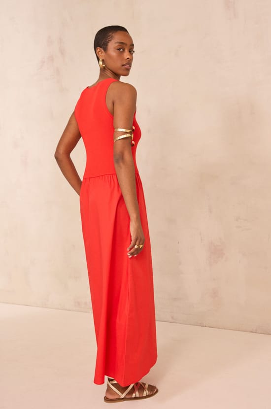 LYS two-tone trapeze dress;${refinementColor}