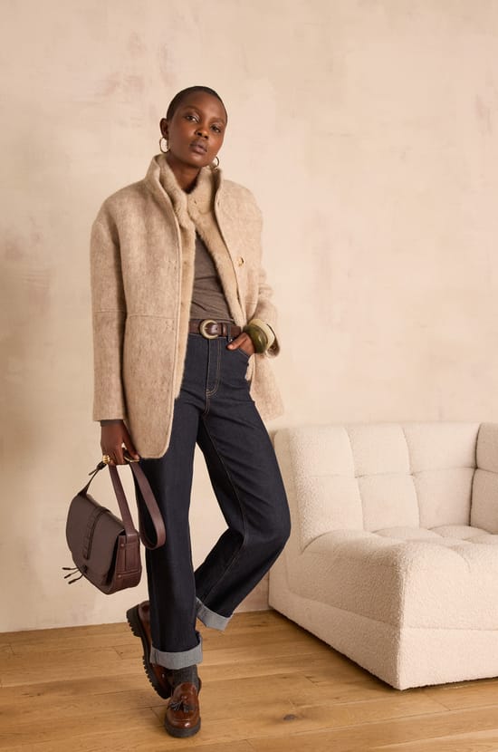 FLYNN T-shirt met opstaande kraag;${refinementColor}