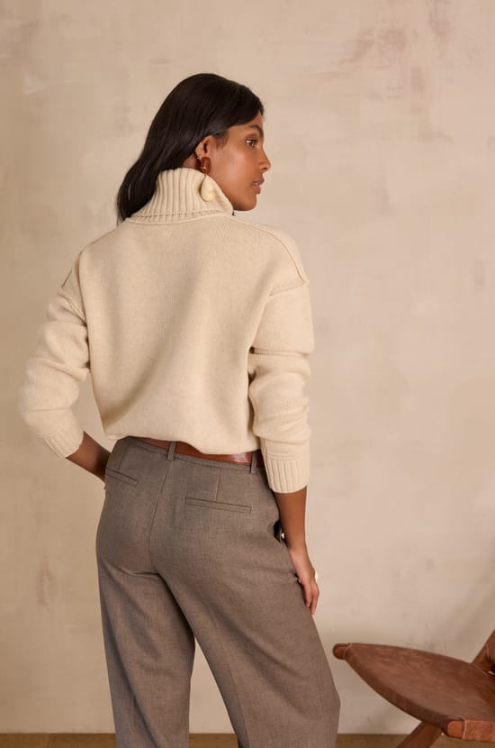BRANDO jumper in 100% wool;${refinementColor}