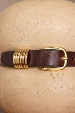 EVE 100% leather belt;${refinementColor}