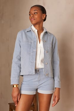 Veste CARLA en jean;${refinementColor}