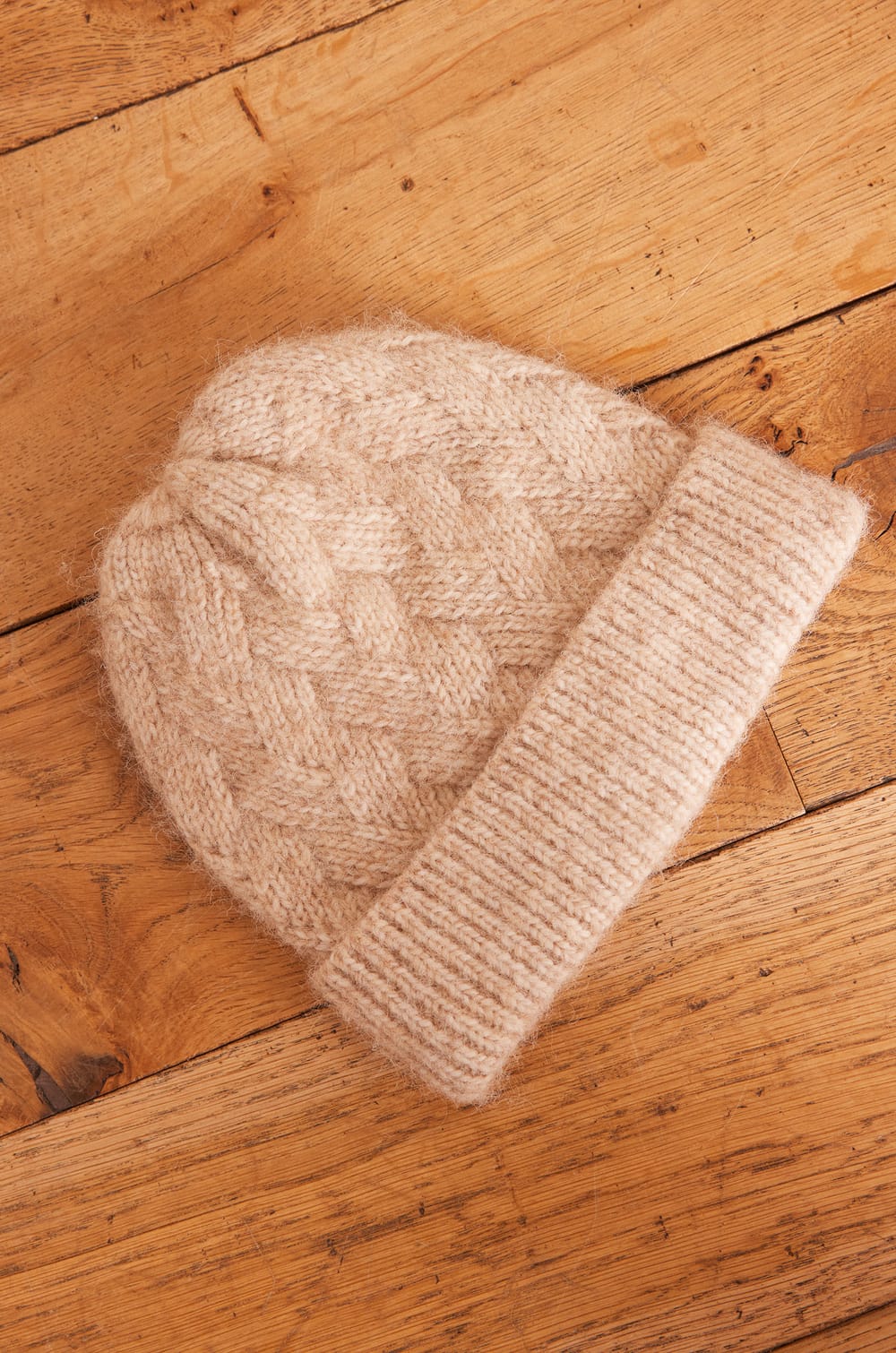 HADAMO cable knit hat;${refinementColor}