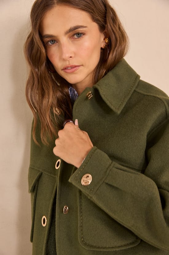 CLEA mixed wool jacket;${refinementColor}