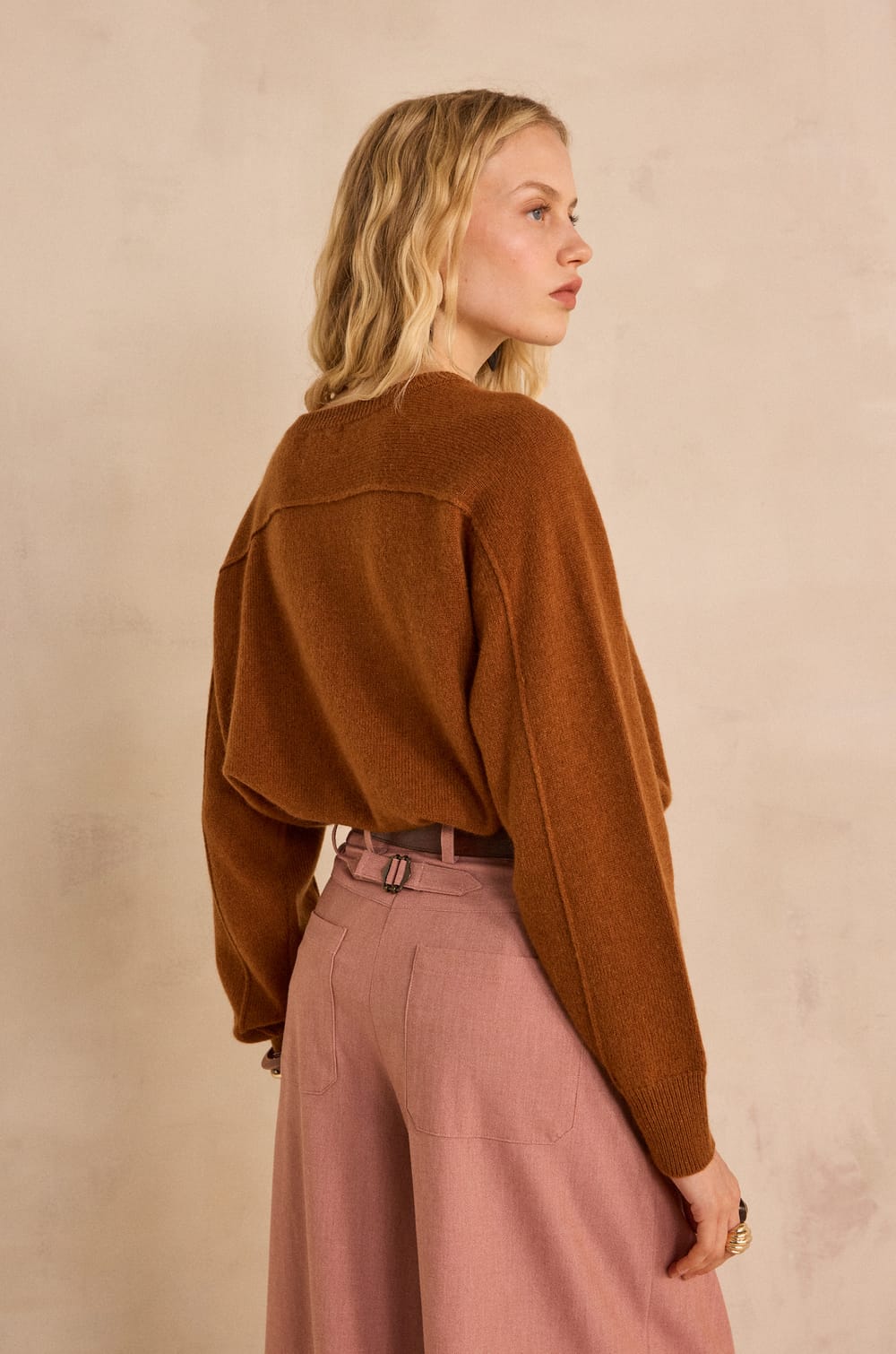 ALIX long sleeve wool sweater;${refinementColor}