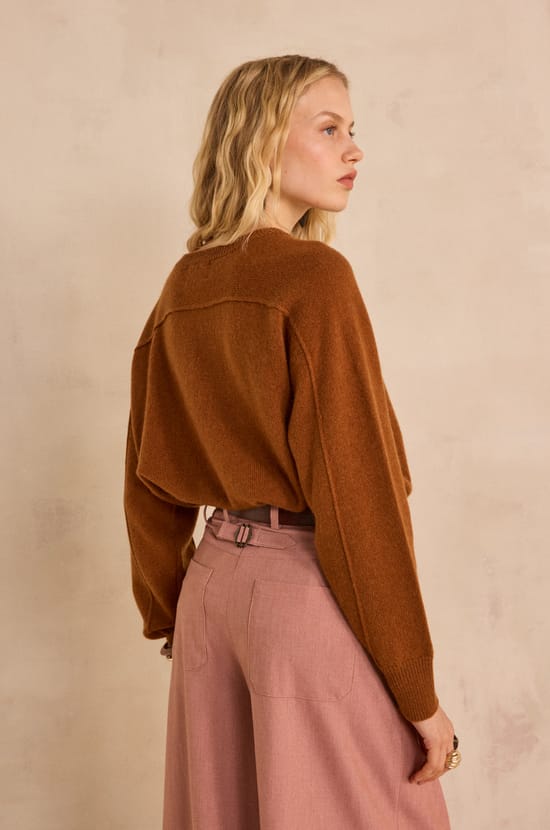 ALIX long sleeve wool sweater;${refinementColor}