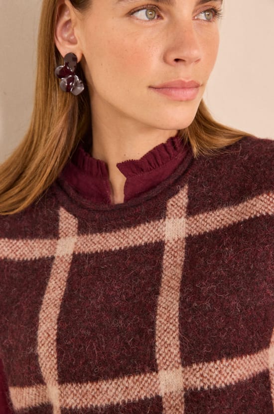 Sleeveless pullover in alpaca and blended wool ADRIEN;${refinementColor}