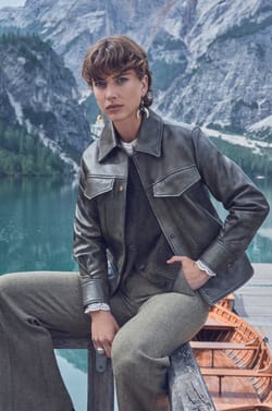 FIERCE leather jacket;${refinementColor}