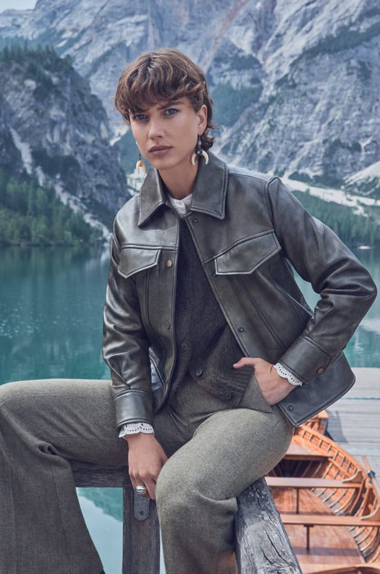 FIERCE leather jacket;${refinementColor}