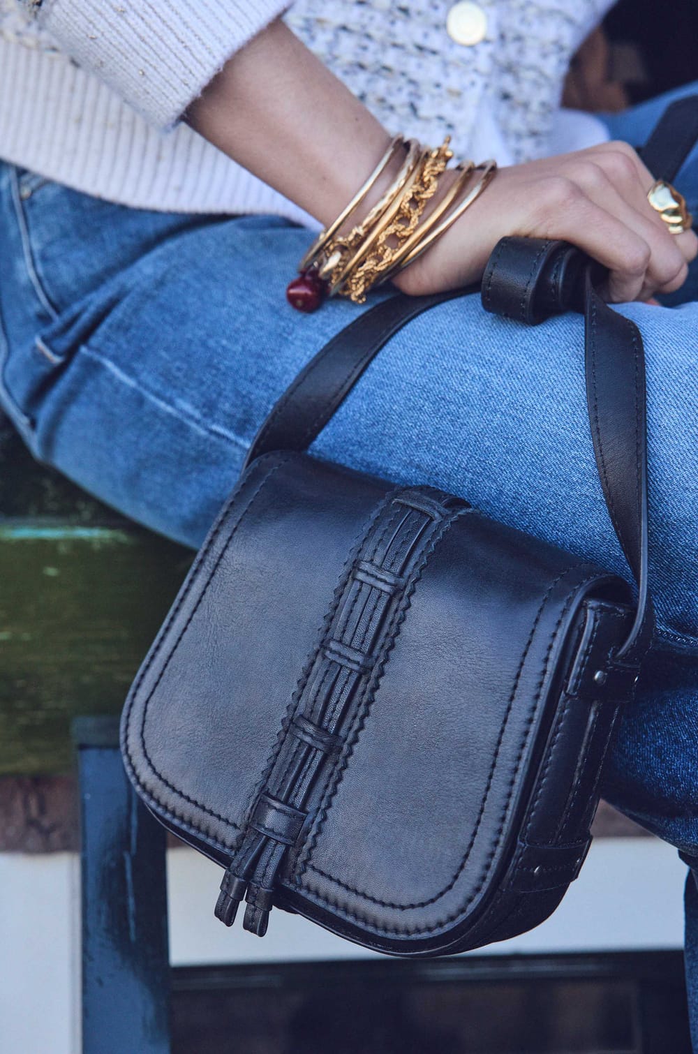 LUCIEN MINI leather bag;${refinementColor}