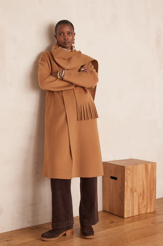DAHLIA long wool coat;${refinementColor}