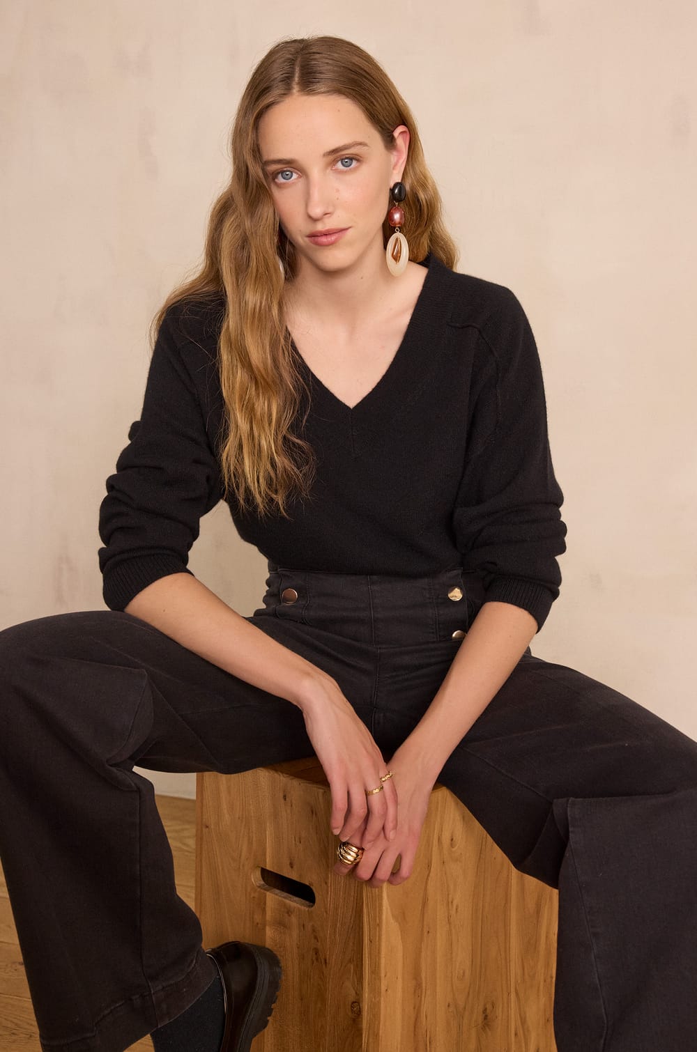 BARY jumper in 100% cashmere;${refinementColor}