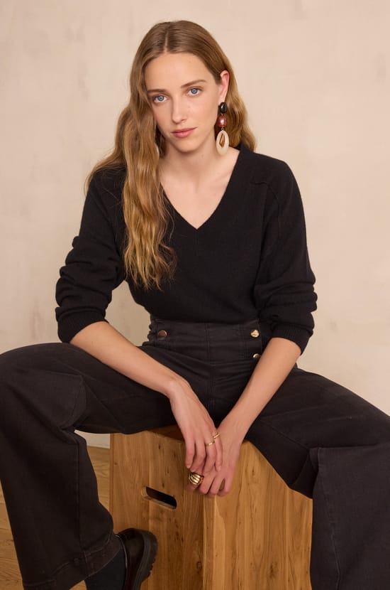BARY jumper in 100% cashmere;${refinementColor}
