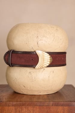 LEONARD leather belt;${refinementColor}