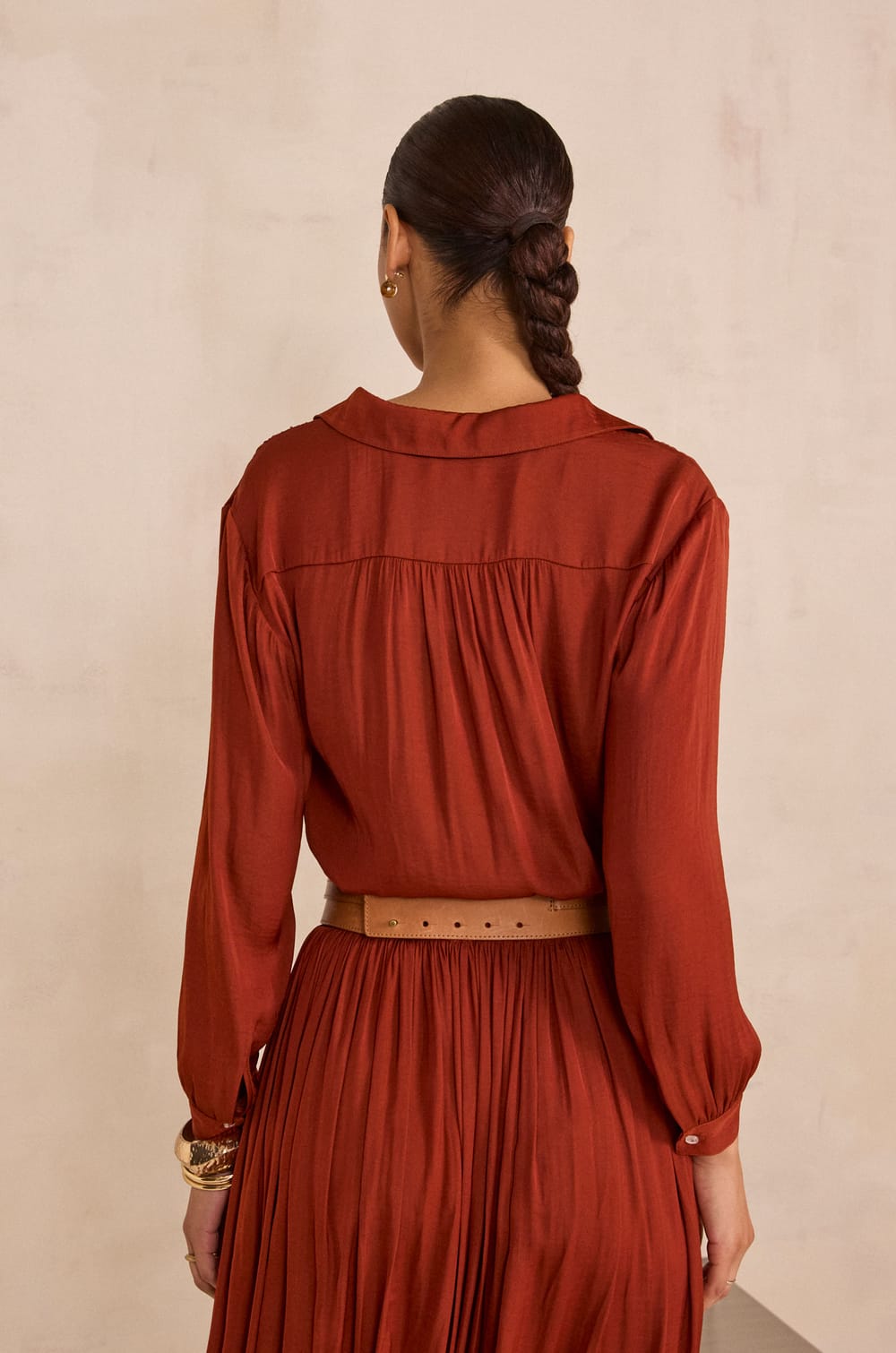 3/4 Sleeve Blouse BABYLON;${refinementColor}