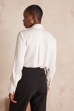 BASILE satin blouse;${refinementColor}