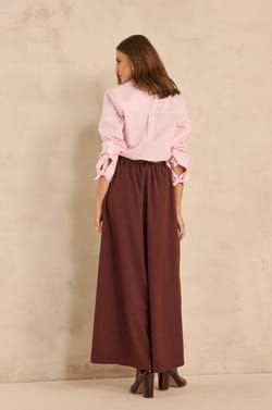 TATIANA extra large cotton trousers;${refinementColor}